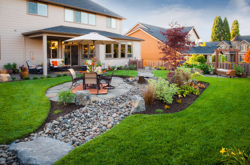 River Rock Landscaping Ideas, River Rock Front Yard Landscaping Ideas With Rocks