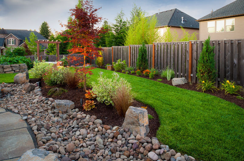 River Rock Landscaping Ideas, How To River Rock Landscaping