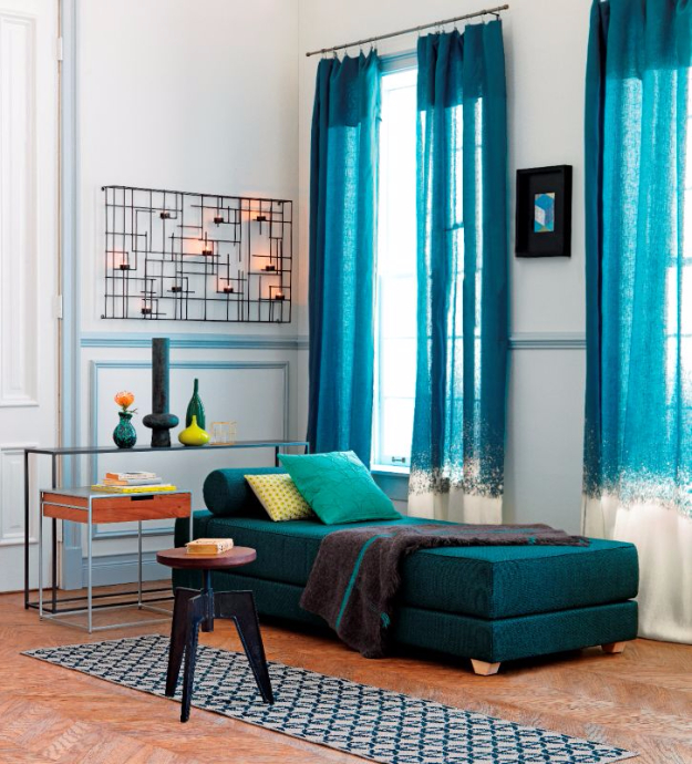 high standard turquoise curtains