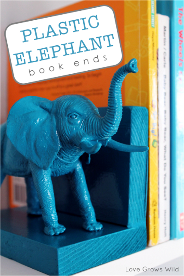 turquoise plastic elephant decoration