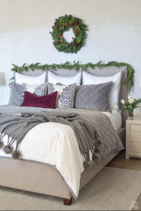 bedroom decoration in christmas