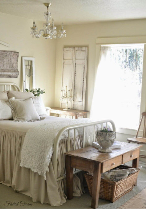 Beige and White Relaxing Bedroom