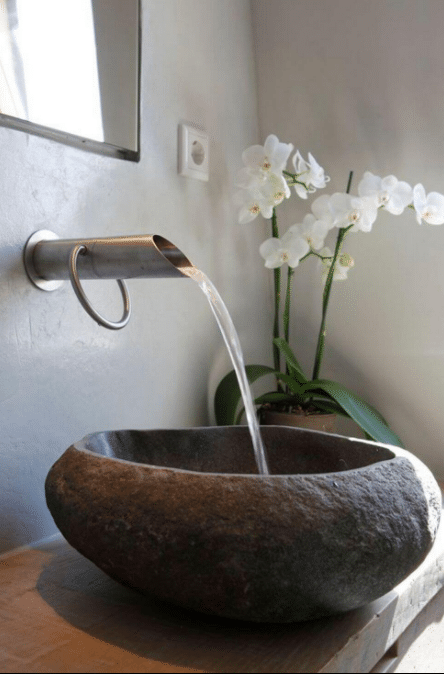 Rustic Sink with Minimalist Features