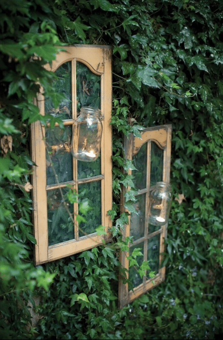 Frames with Mason Jar Tea Light Holders