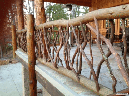 Pure Rustic Beauty-diy deck railing