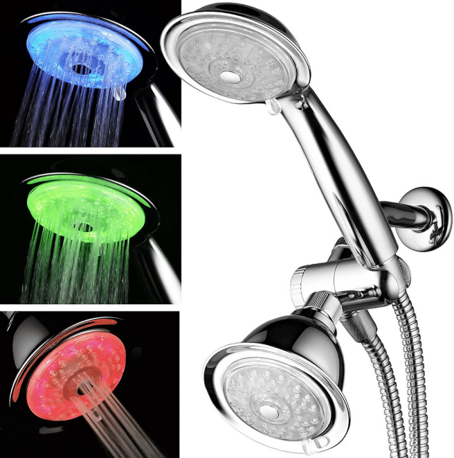 Luminex by PowerSpa 7-Color LED Shower Head